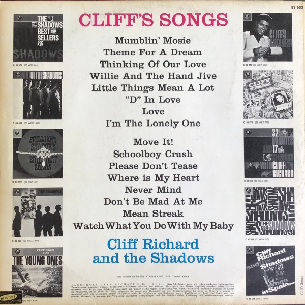 cliff songs